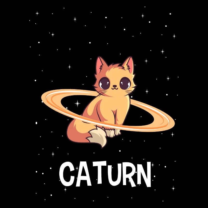 Chat dans l'espace Caturn