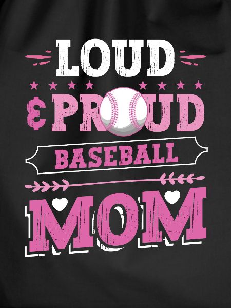 Laut und stolze Baseball-Mutter
