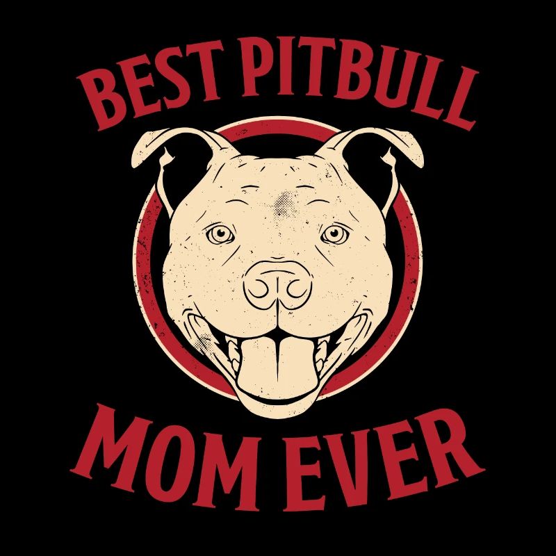 Pitbull Spruch Mama Hunde Mutter Pitbull Geschenk