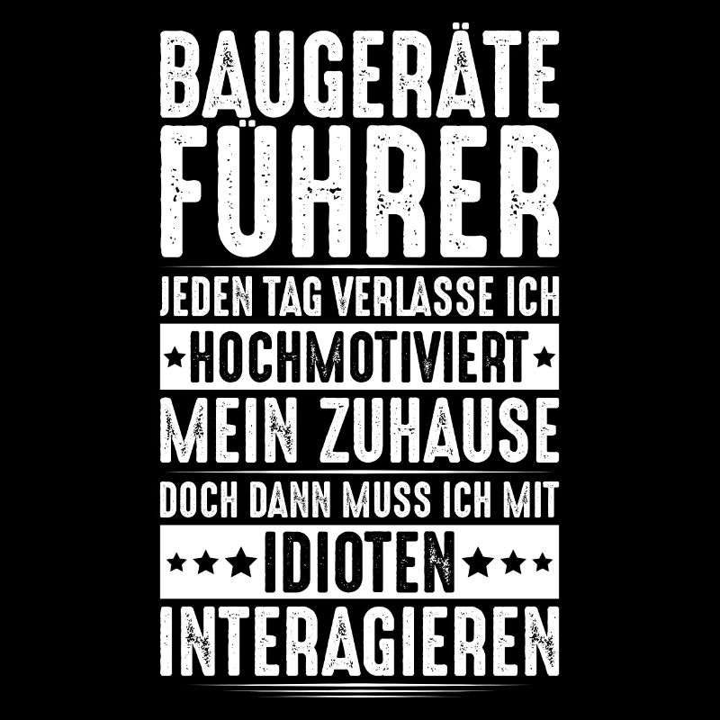 Baugeräteführer Kranführer Baggerfahrer Baugeräte