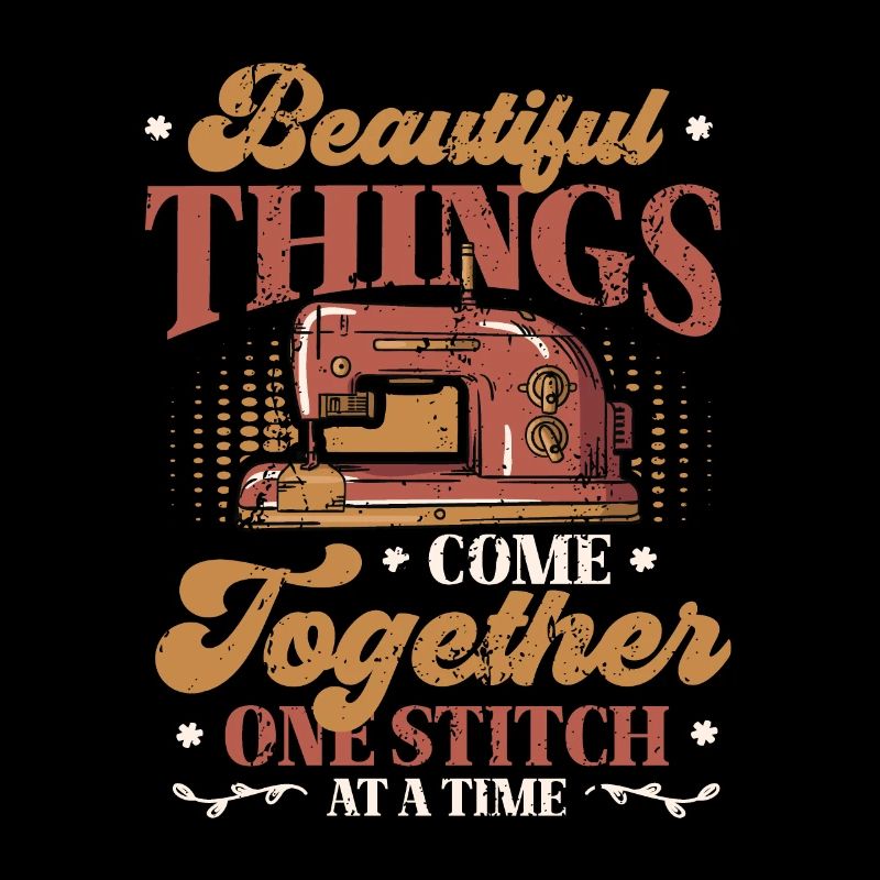 One stitch at a time, quilting, sewing.