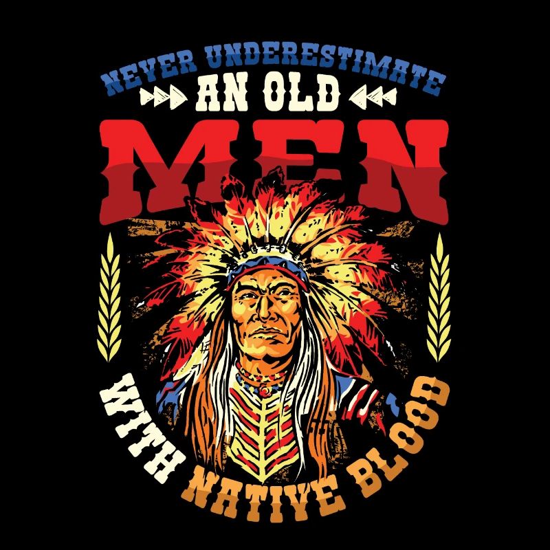 Old men with native blood, Indians.
