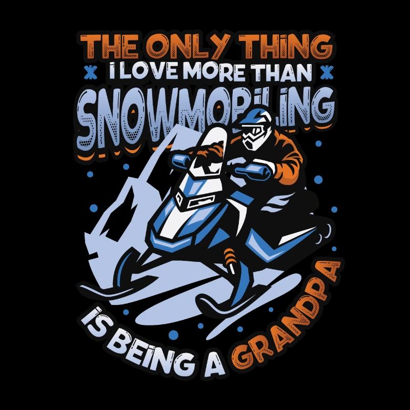 Snowmobiling Grandpa Snowmobile