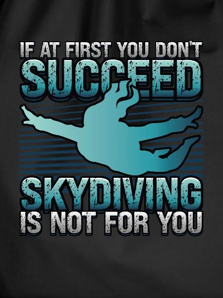 Funny skydiver
