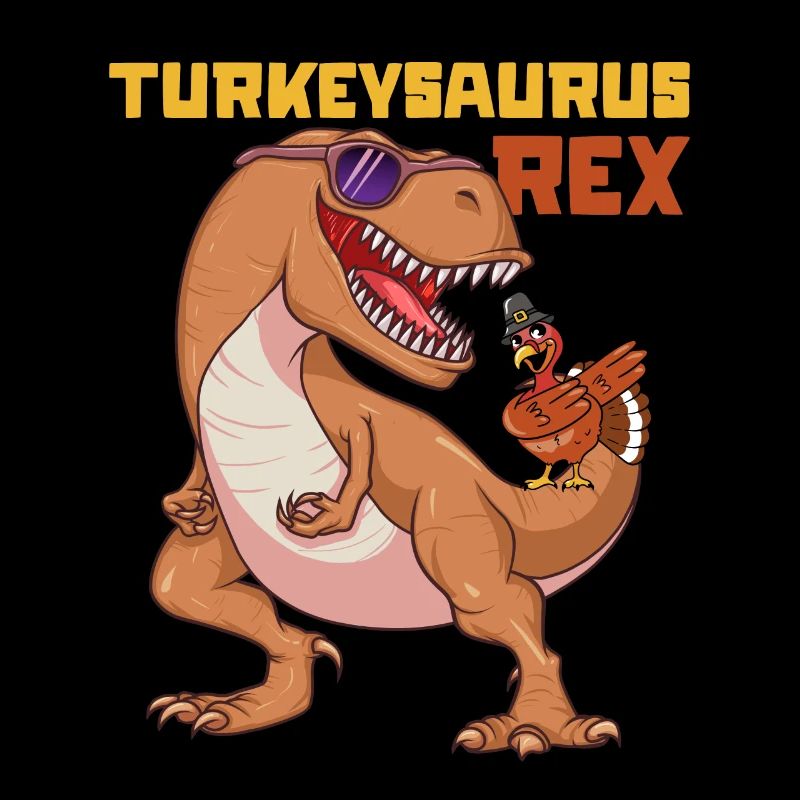 Turkeysaurus Rex Lustiges Kinder-Kleinkind-Ernteda