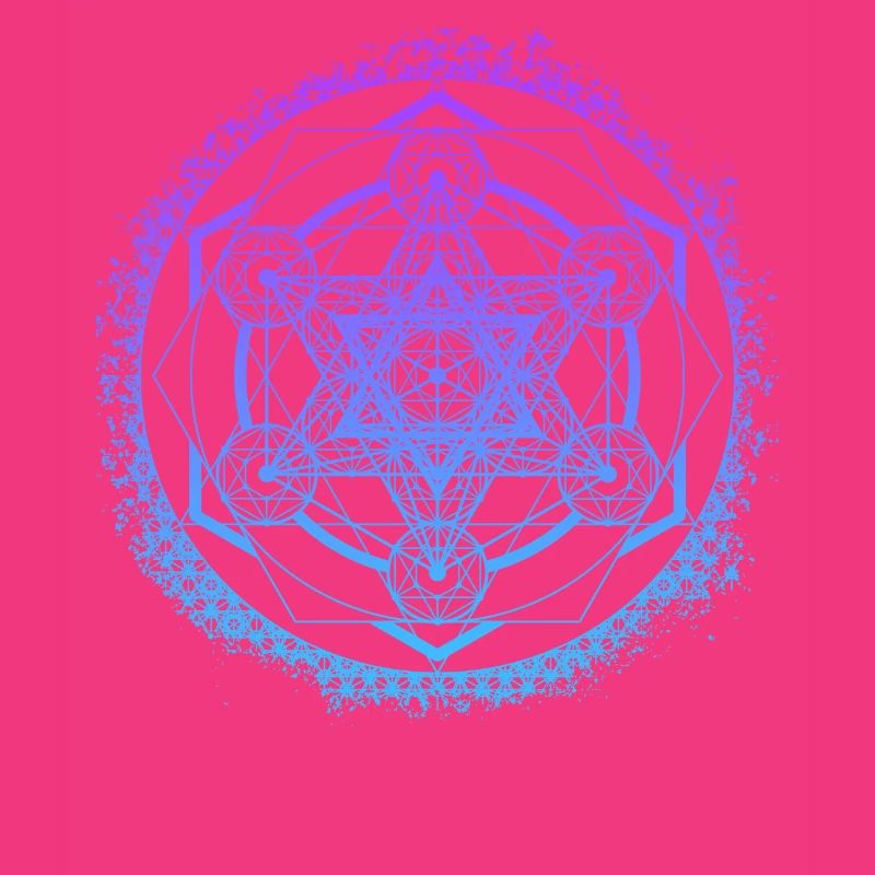 Metatron's Cube Gradient Sacred Geometry Symbol