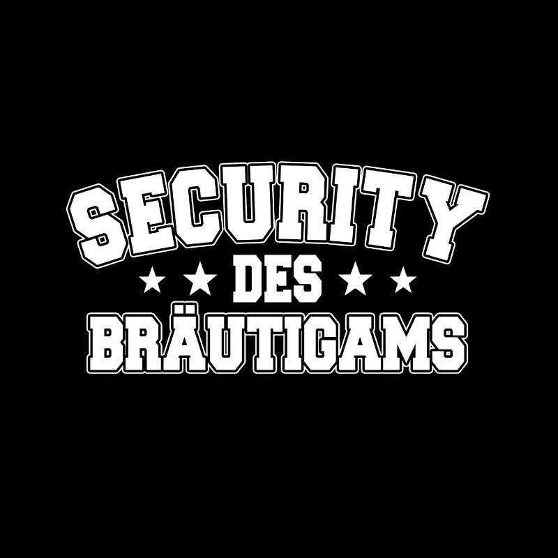 Bräutigam Security Junggesellenabschied Männer