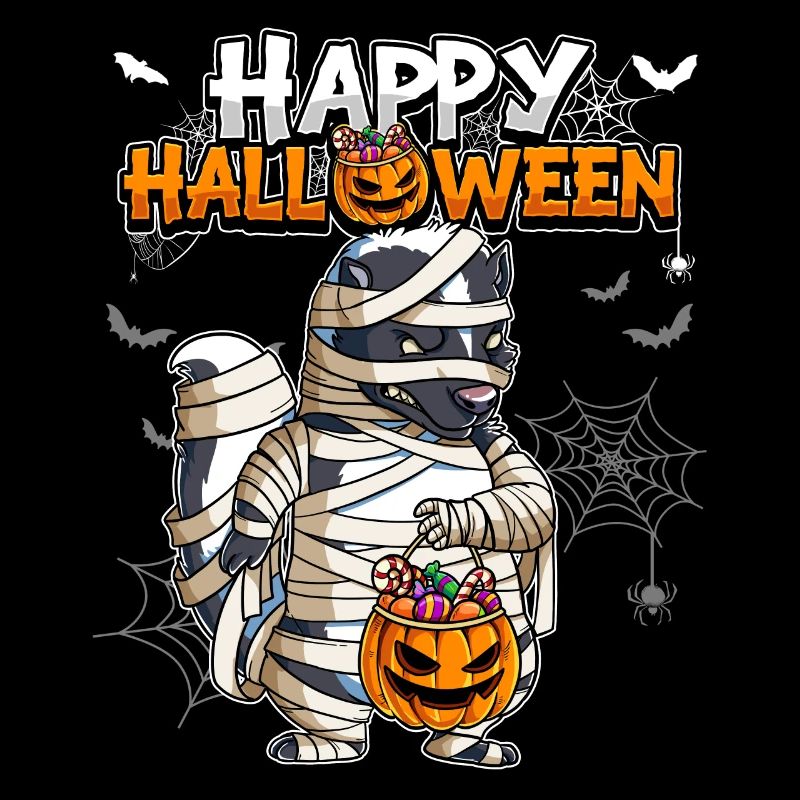 Halloween Skunk Mummy