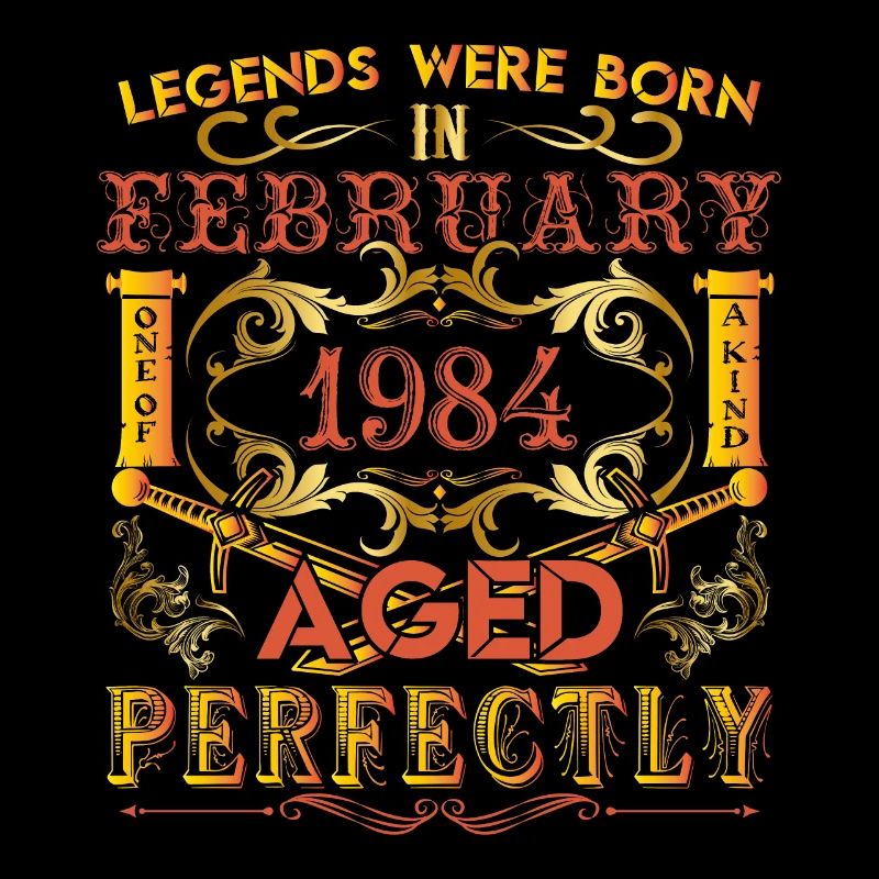 Februar 1984 - Geburtstag 1984 wurden Legenden geboren.