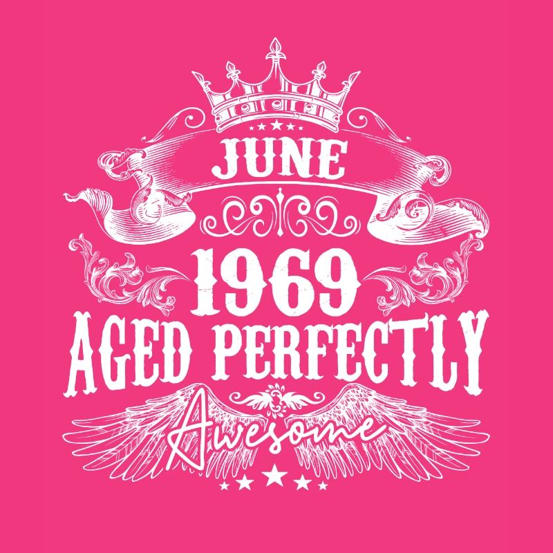1969| Juni 1969 Geburtstag Perfekt gealtert