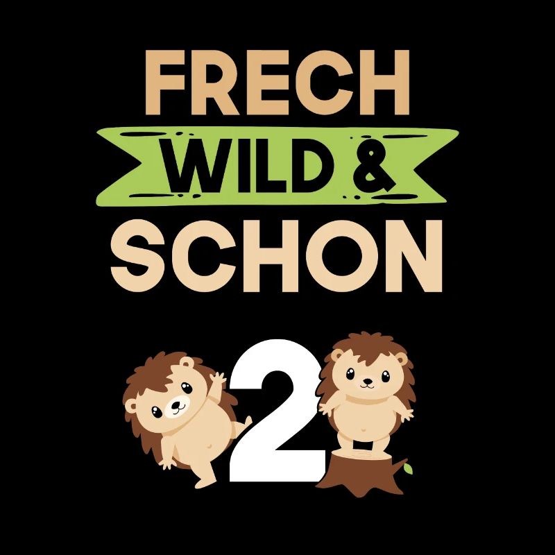 2 Jahre Geburtstag Junge Mädchen Igel