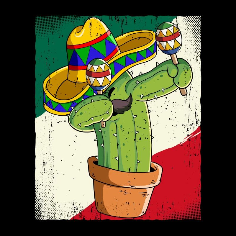 Dabbing Cactus mexicain Cinco de Mayo