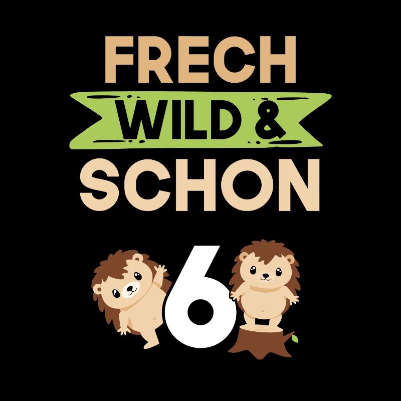 6 Jahre Geburtstag Junge Mädchen Igel
