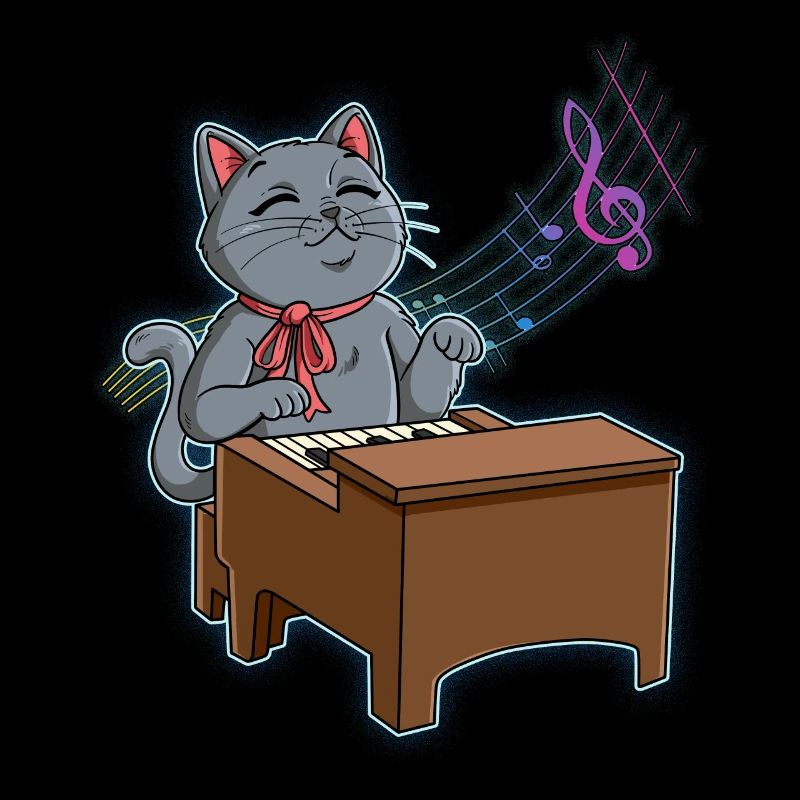 Cat Piano Player