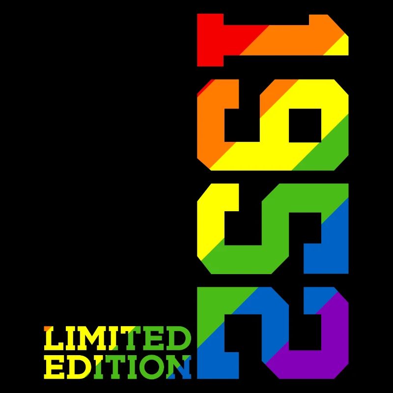 LGBTQ 1952 REGENBOGEN QUEER 74. GEBURTSTAG PRIDE