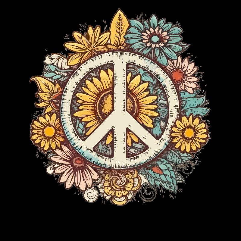 Kostüm Hippie Peace Zeichen
