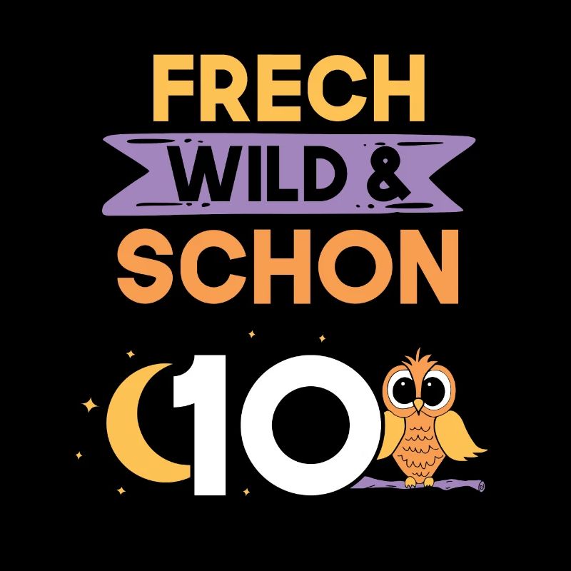 10 Jahre Geburtstag Junge Mädchen Eule