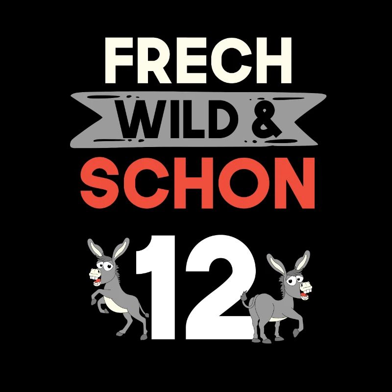 12 Jahre Geburtstag Junge Mädchen Esel