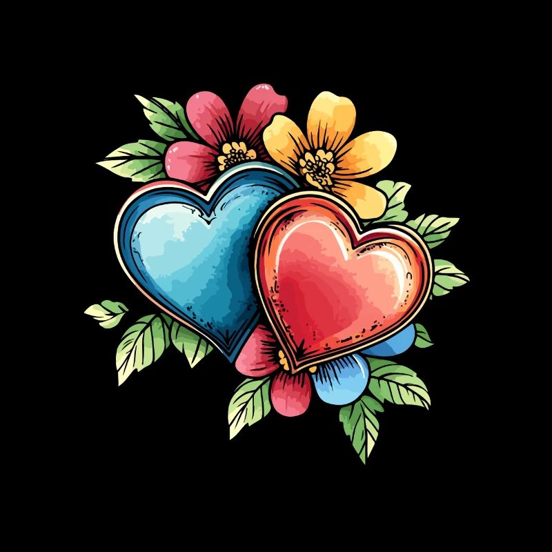 Heart Flowers
