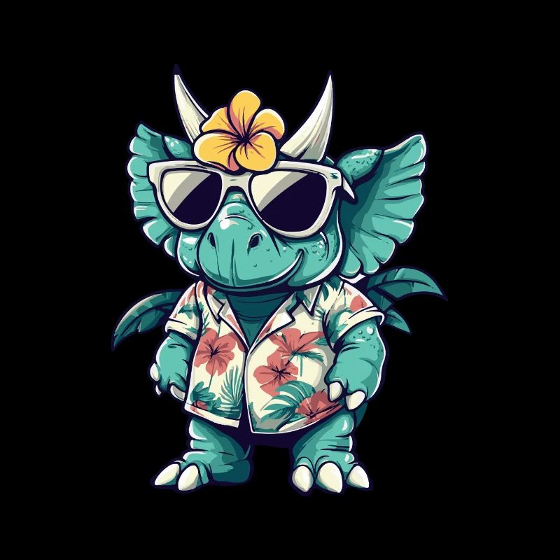 Dinosaur triceratops Summer