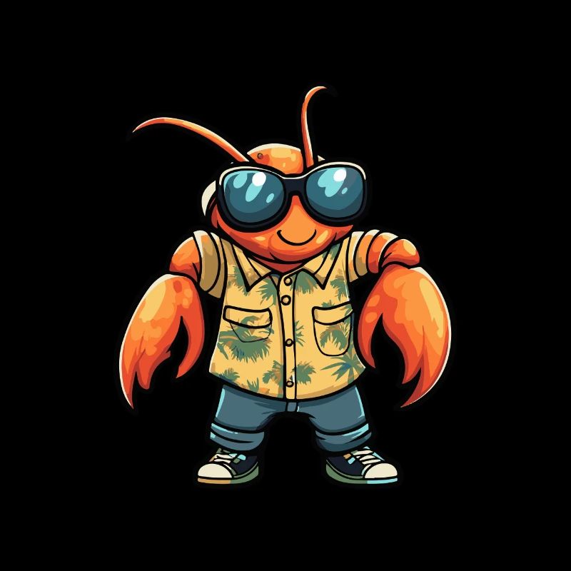 Lobster Crab Funny Summer