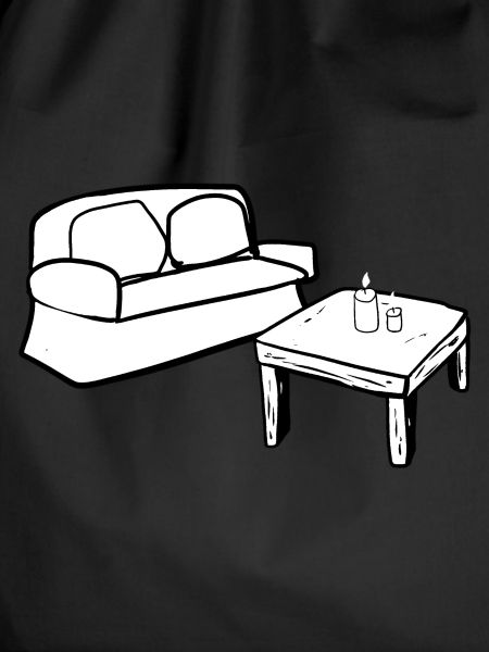 Wohnen Symbol Tisch Sofa Wohnzimmer