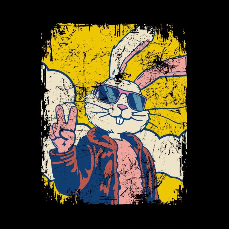 Cool Easter Bunny - Easter Egg - Gift