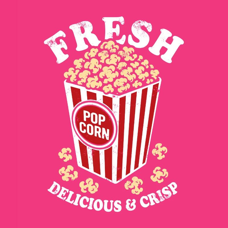 Frisches Popcorn - knusprig, lecker - Geschenk