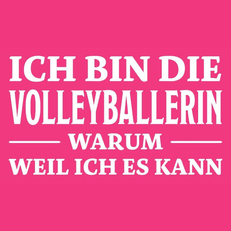 Volleyballerin Spruch Fun Beachvolleyball Geschenk