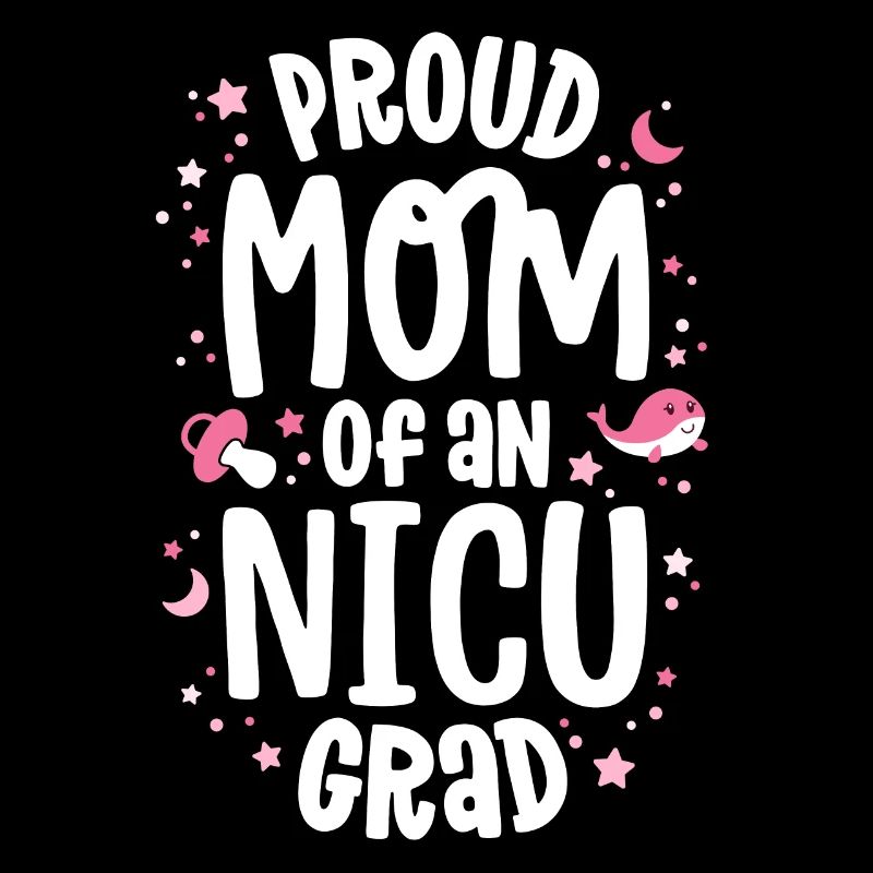 Stolze Mutter einer NICU-Absolventin NICU Grad Mutter