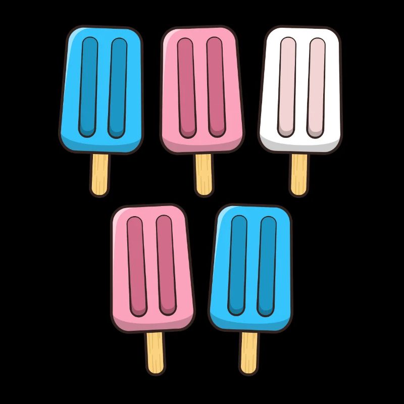 Transgender Eis am Stiel 4. Juli Trans Subtle