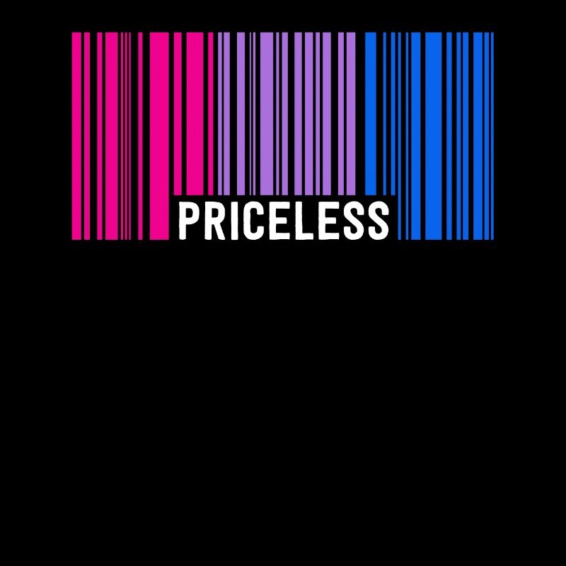 Inestimable Bisexual Pride Code à barres Subtil Bi Flag