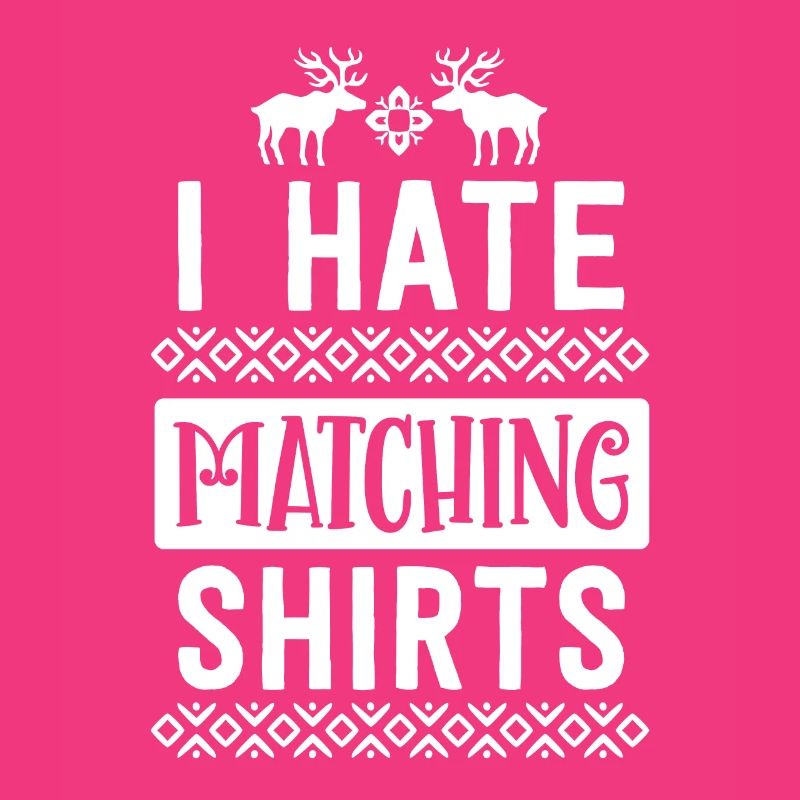 Ich hasse passende Weihnachtshemden Paar Ehemann