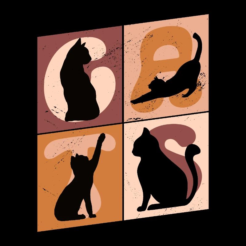 Cat Kitten Cat Kitten Kitty Silhouette Art