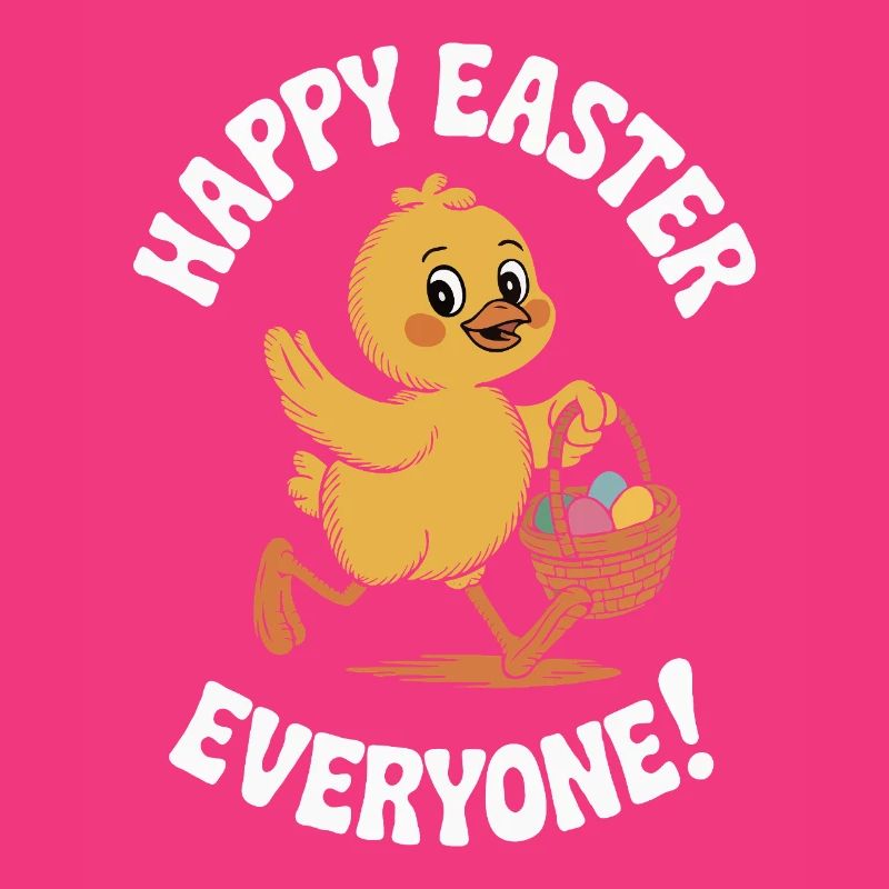 Happy Easter Chick Vintage