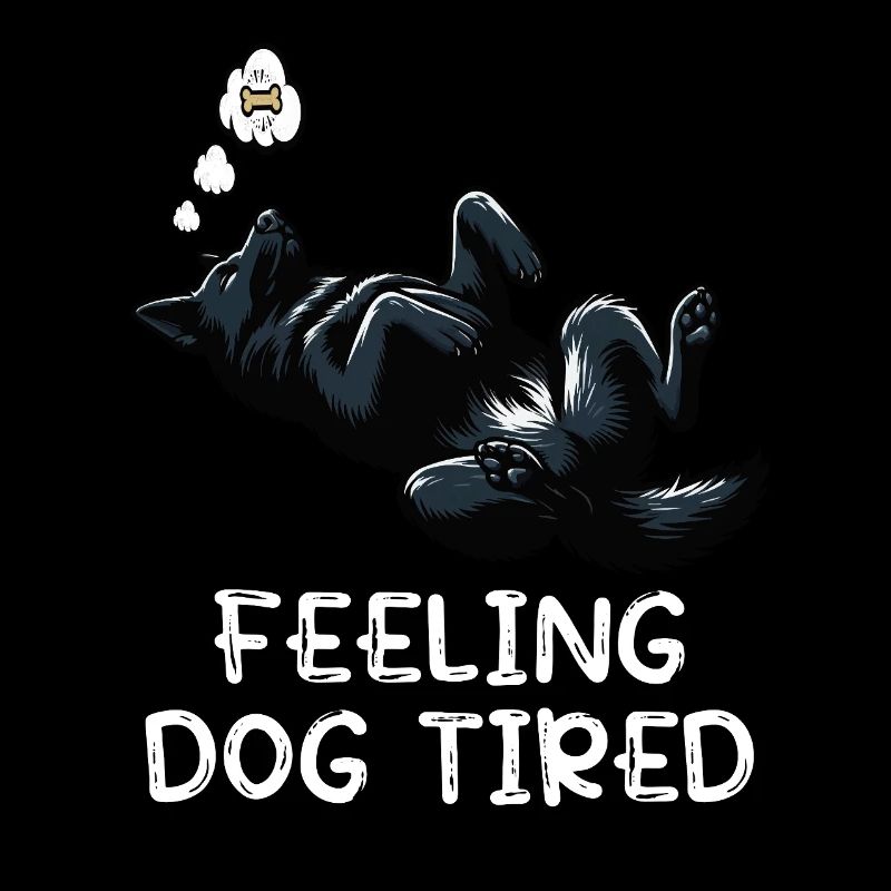 Feeling Dog Tired Black Shepherd Owner