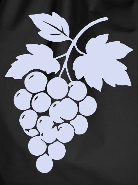 Grape silhouette in lilac