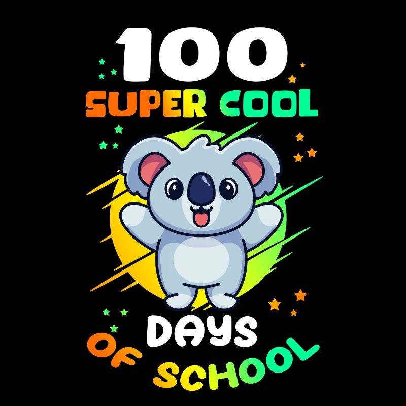 100 School Days Kids School Student Gift