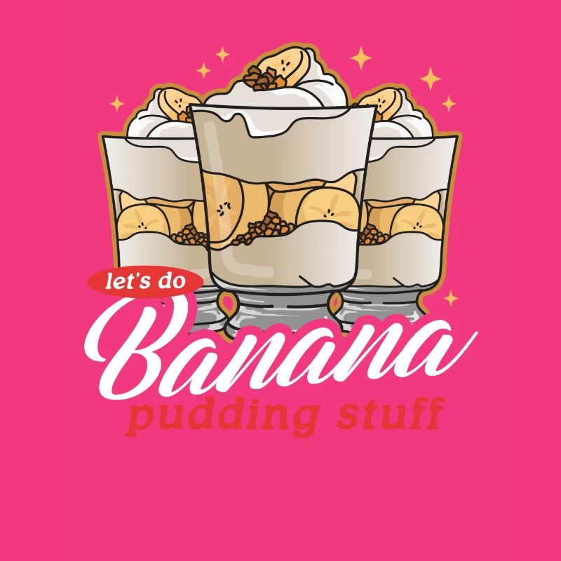 Bananenpudding Bananen-Pudding Geschenk