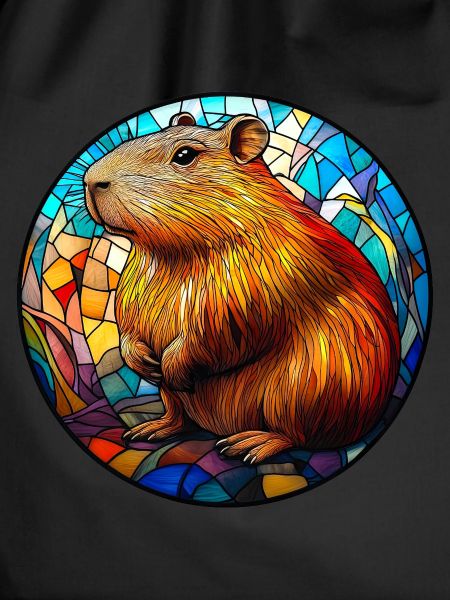 Capybara Stained Glass Mosaic