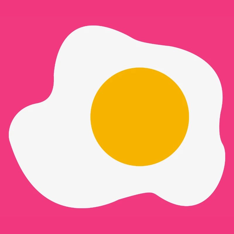 Fried Egg Graphic Breakfast Egg Yolk Lover