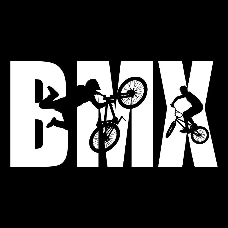 Lettrage Silhouette Biker Bike Biker