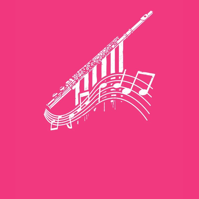 Flute Music Notes Gift