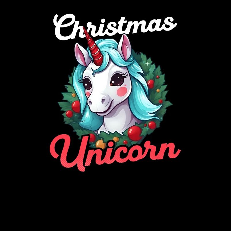 Weihnachten Einhorn Einhorn mit Weihnachtsdeko