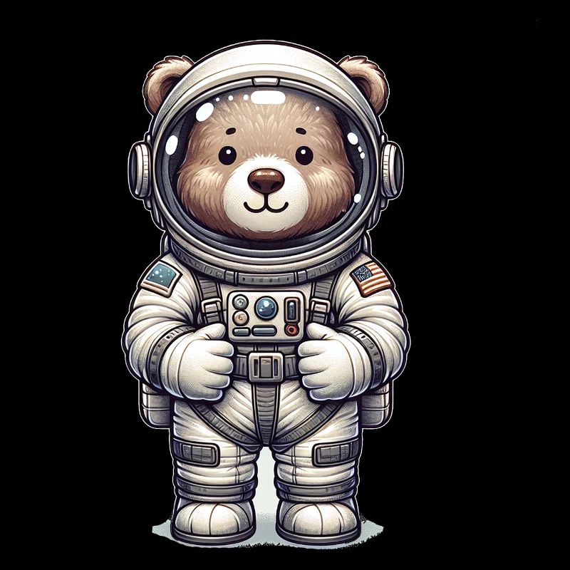 Cute Bear Astronaut