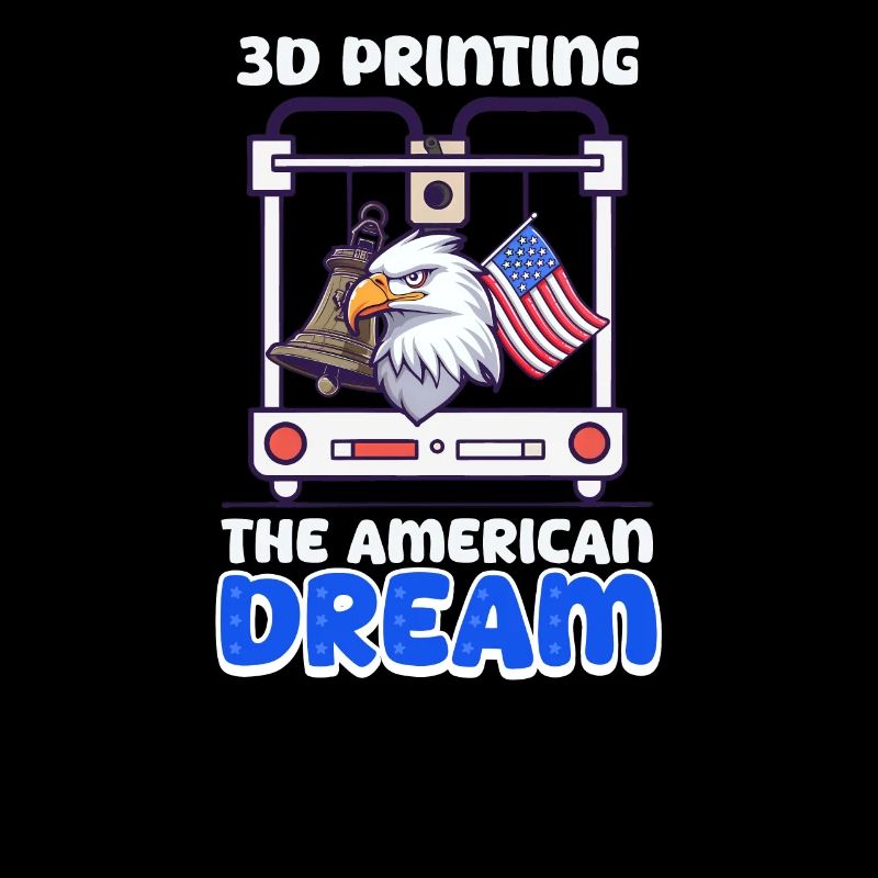 Impression 3D patriotique Impression 3D de l’American Dre
