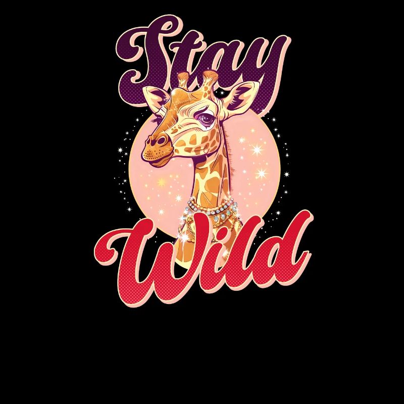 Giraffe bleibt wild