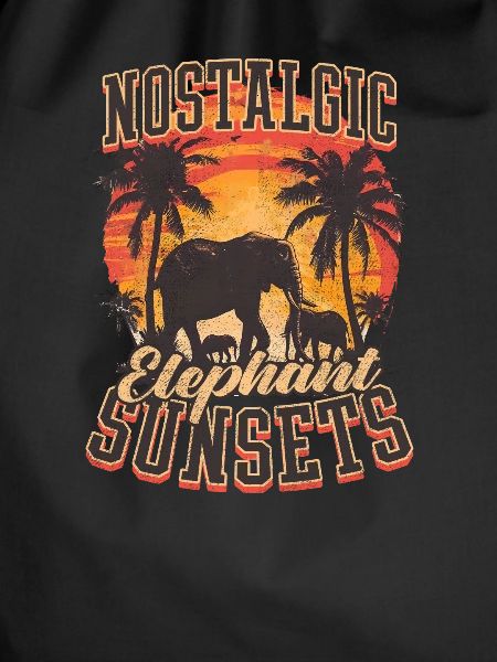 Elefant Nostalgisch Elefant Sonnenuntergänge