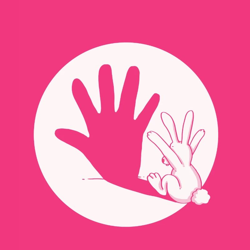 Bunny Rabbit Shadow Hand Easter Gift Idea