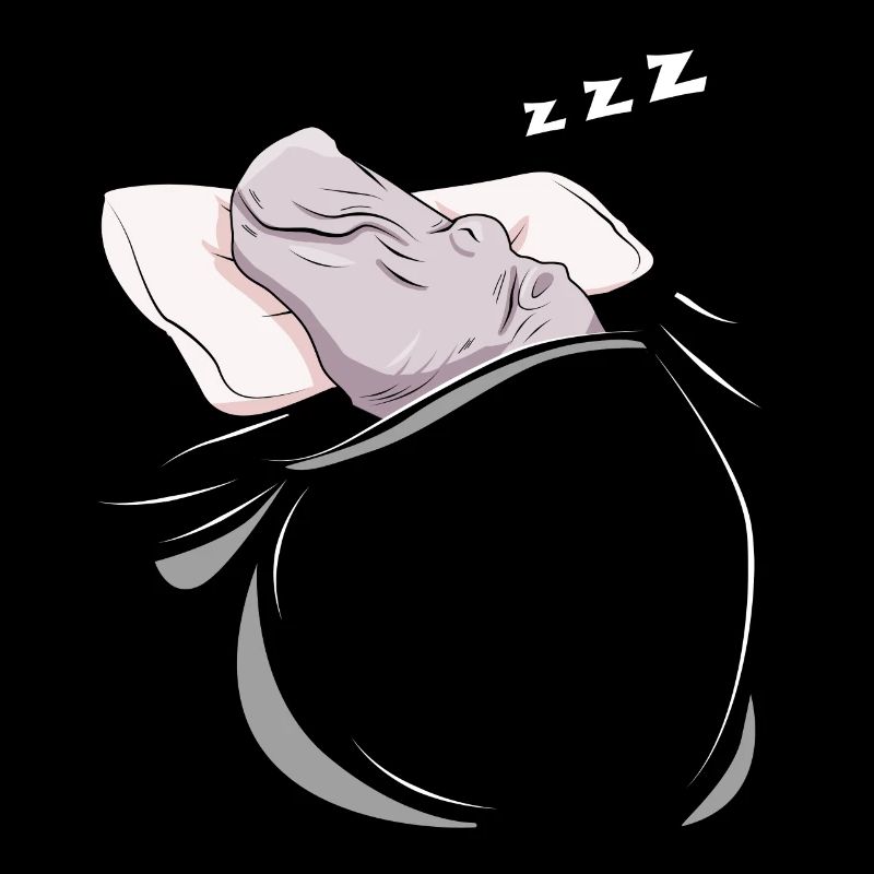 Sleeping and slumbering hippopotamus